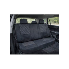 Încarcă imaginea în vizualizatorul Galerie, Huse scaune auto universale fractionate XL  Premium compatibile SUV si Limuzine negru cusatura gri
