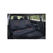Încarcă imaginea în vizualizatorul Galerie, Huse scaune auto universale fractionate XL Premium compatibile SUV si Limuzine negru cusatura rosie
