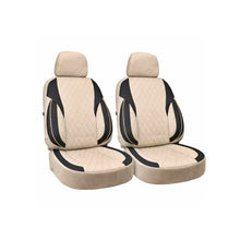 Încarcă imaginea în vizualizatorul Galerie, Huse scaune auto universale fractionate XL Premium compatibile SUV si Limuzine bej cu negru
