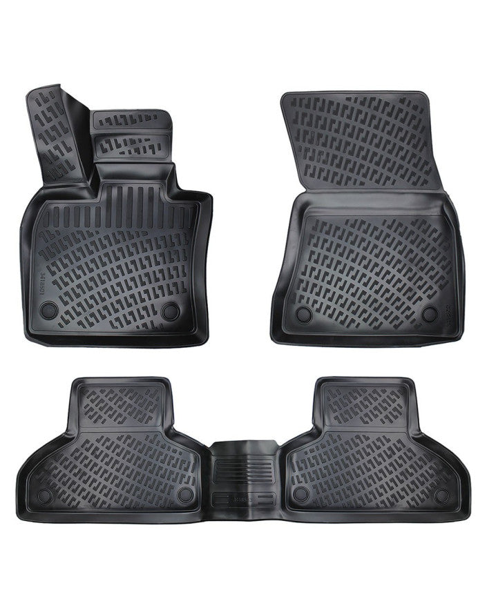 Covoare auto BMW X6 F16 2015-2020, dedicate, stil tavita, cu tunel median