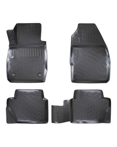 Covoare auto FORD Fiesta VII 2017-2024, dedicate, stil tavita, cu tunel median