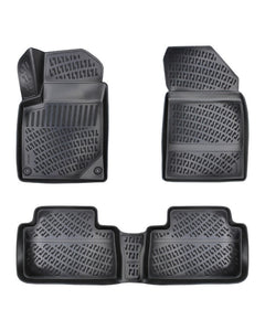 Covoare auto PEUGEOT 407 2003-2010, dedicate, stil tavita, cu tunel median