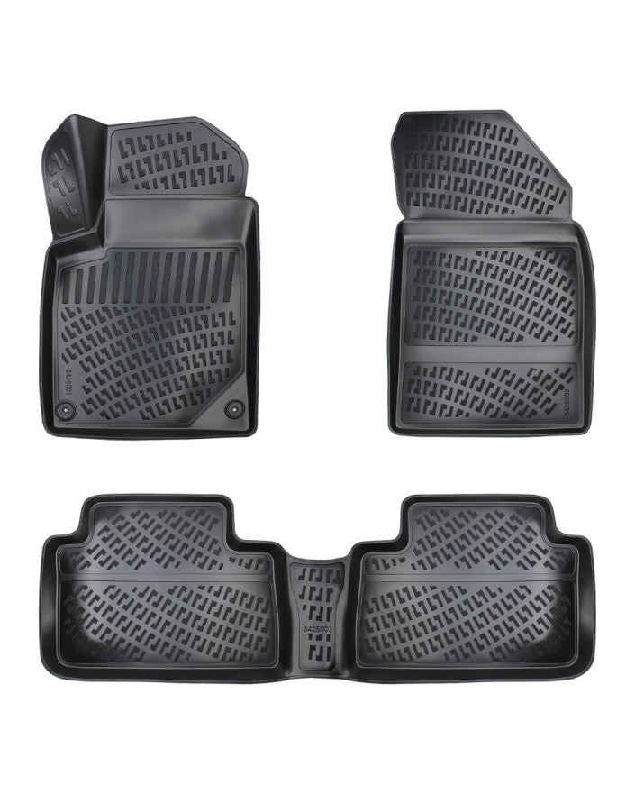 Covoare auto PEUGEOT 407 2003-2010, dedicate, stil tavita, cu tunel median