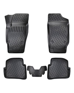 Covoare auto SEAT Ibiza III 2002-2008, dedicate, stil tavita, cu tunel median