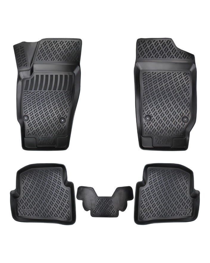 Covoare auto SEAT Ibiza IV 2008-2017, dedicate, stil tavita, cu tunel median