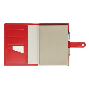 Agenda din piele 2026, datata zilnic, Elba Rosso, 17 x 24 cm