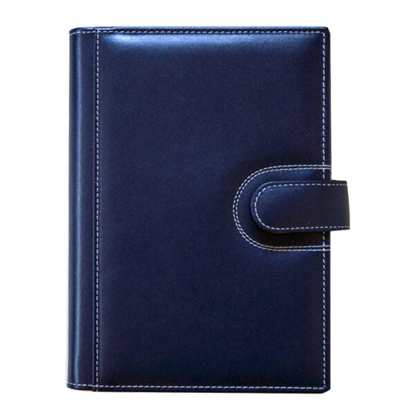 Agenda din piele 2026, datata zilnic, Elba Blu, 17 x 24 cm