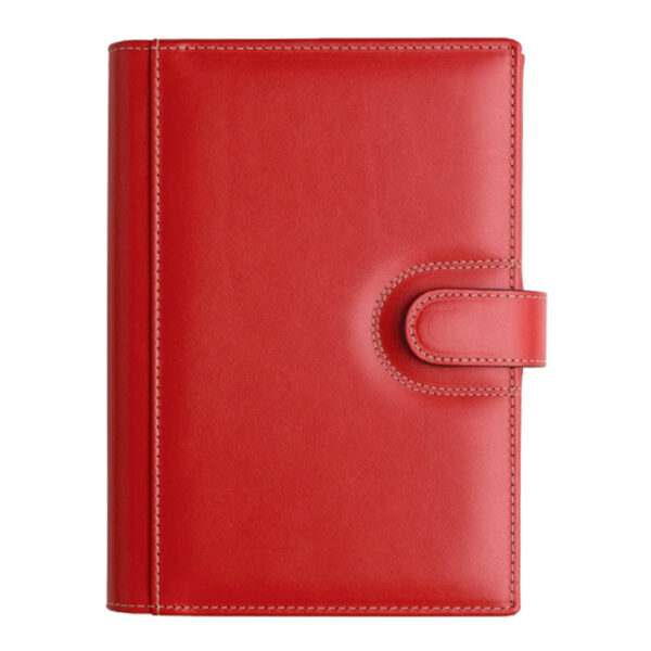 Agenda din piele 2026, datata zilnic, Elba Rosso, 17 x 24 cm