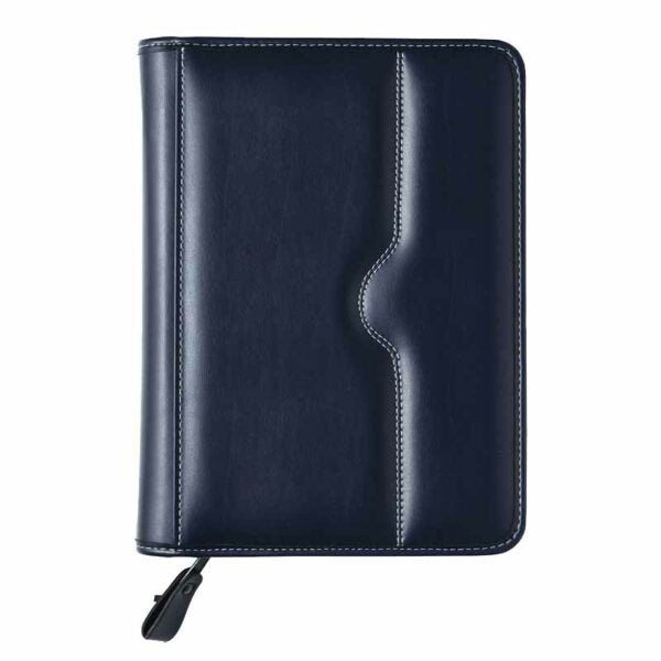 Agenda de lux 2026, datata zilnic, cu fermoar Lipari Blu, 15 x 21 cm