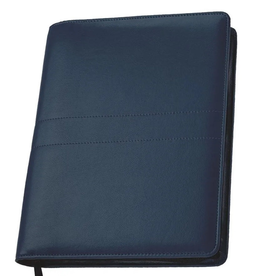 Agenda de lux 2026, datata zilnic, cu fermoar Lore Blu, 17 x 24 cm