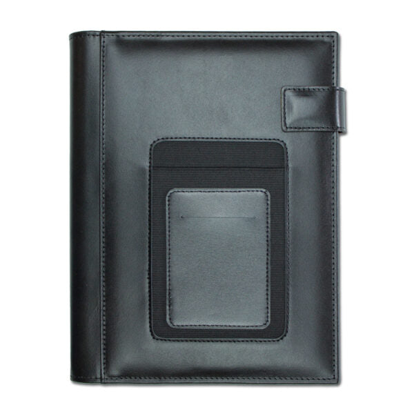Agenda din piele 2026, datata zilnic, Mega Nero, 17 x 24 cm
