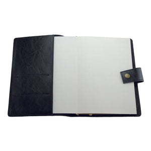Agenda din piele 2026, datata zilnic, Mira Nero, 15 x 21 cm
