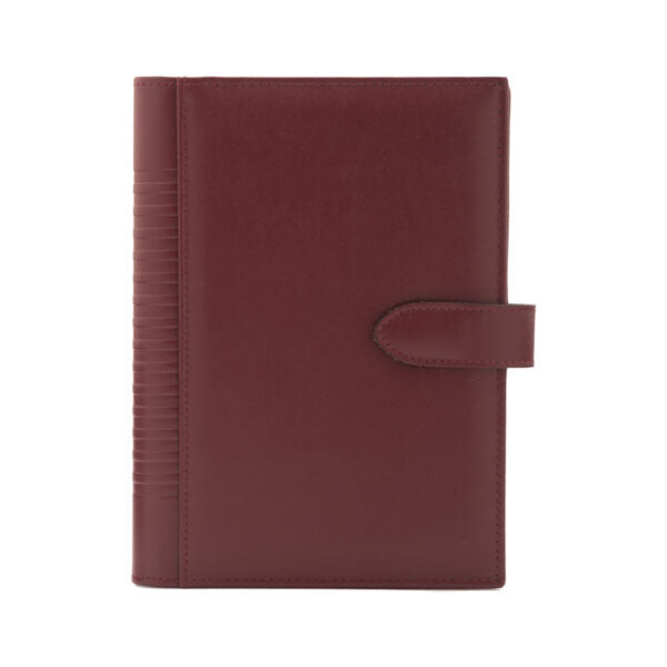 Agenda din piele 2026, datata zilnic, Pianeta Bordo, 15 x 21 cm