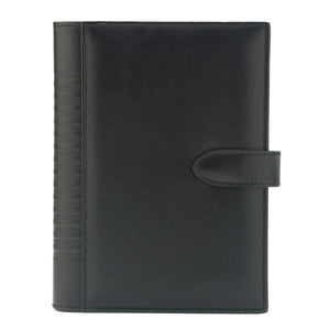 Agenda din piele 2026, datata zilnic, Pianeta Nero, 17 x 24 cm