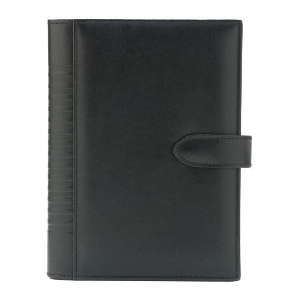Agenda din piele 2026, datata zilnic, Pianeta Nero, 17 x 24 cm