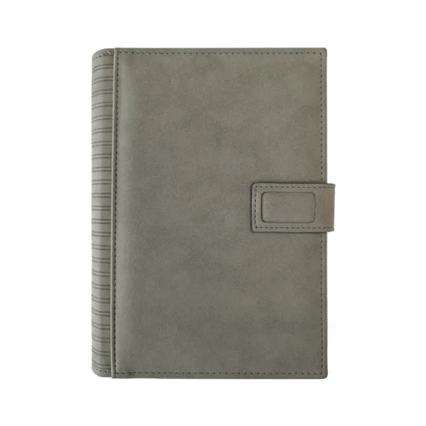 Agenda de lux 2026, datata zilnic, Roma Grigio, 17 x 24 cm