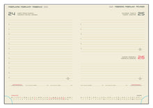 Încarcă imaginea în vizualizatorul Galerie, Agenda de lux 2025, datata zilnic, Cometa  Sabbia, 17x24 cm
