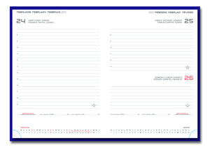 Agenda de lux 2024, datata zilnic, Porto Blu, 17x24 cm, 17x24 cm, Albastru, importate 13-04-2021, agenda-de-lux-2024-datata-zilnic-porto-blu-17x24-cm, 